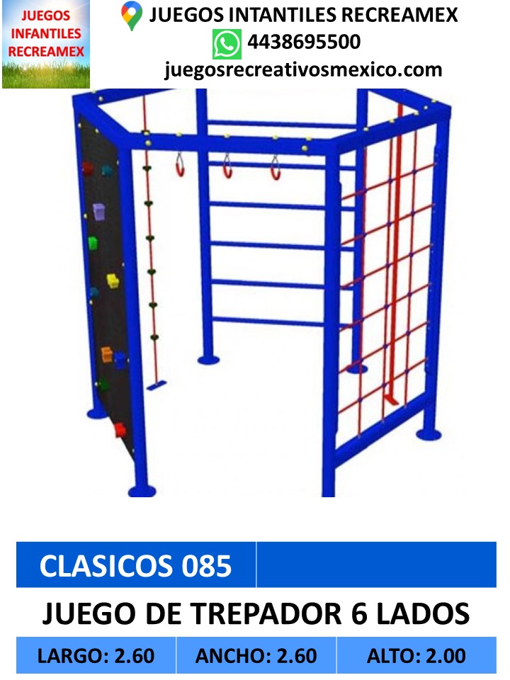 juego de trepador 6 lados